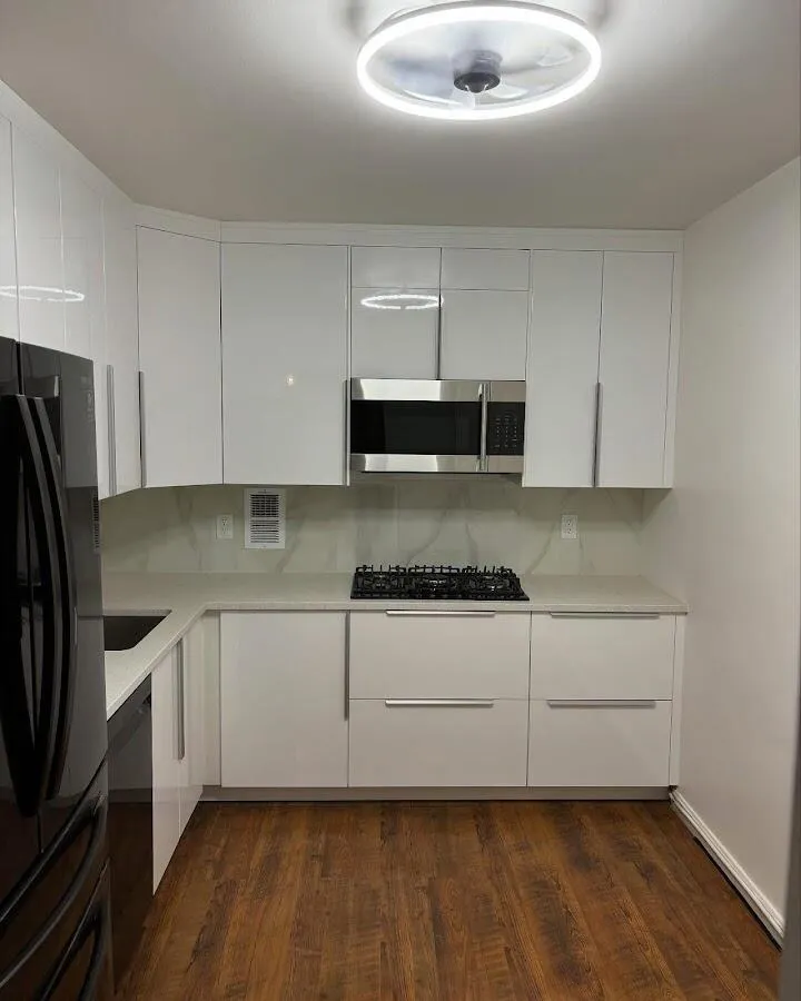 Renovated kitchen with quartz countertops in Sidney